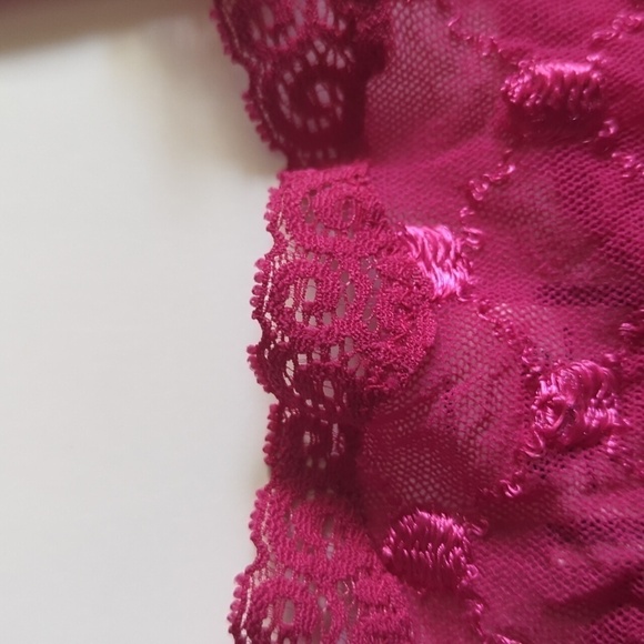 Adrianne Lingerie Mini Slip Dress Stretchy Pink Made In Canada Barbiecore - Picture 7 of 13